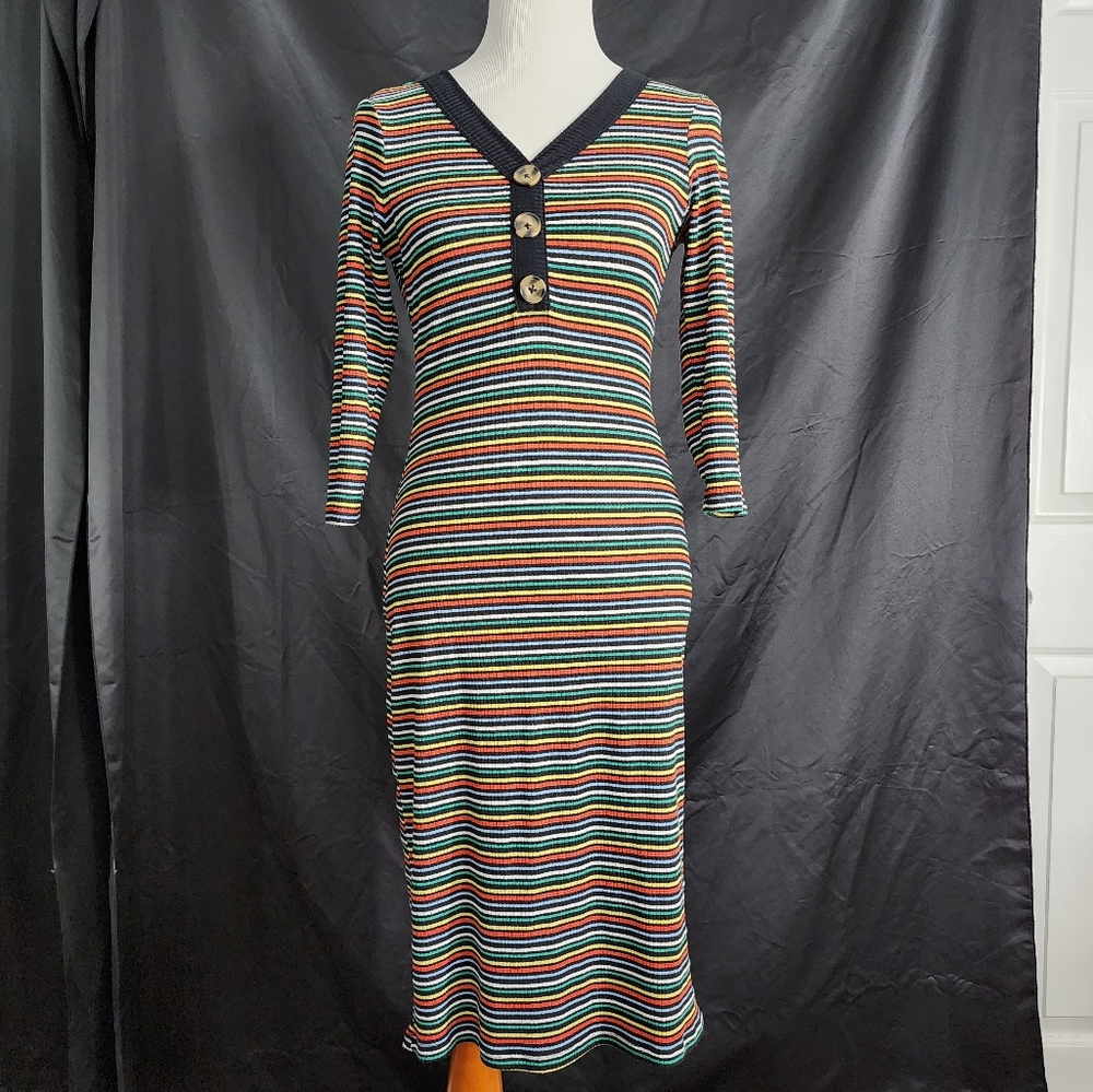 Striped Bodycon Dress